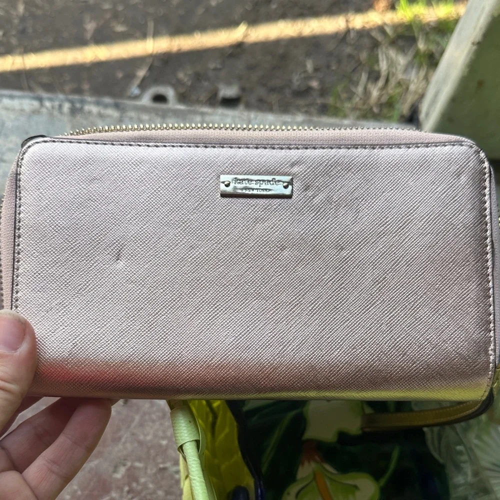 Kate Spade Metallic Pink Wallet